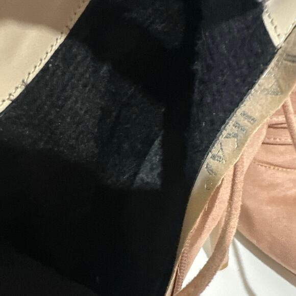 Lala Ikai Light pink suede ankle boots with pointed toe, ties up w/zip Brand new - Picture 7 of 12